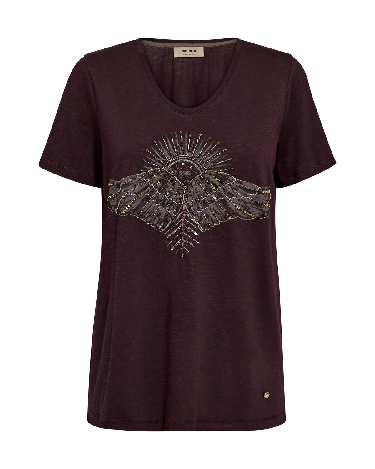 Nadine O-SS Deco t-shirt - Fudge